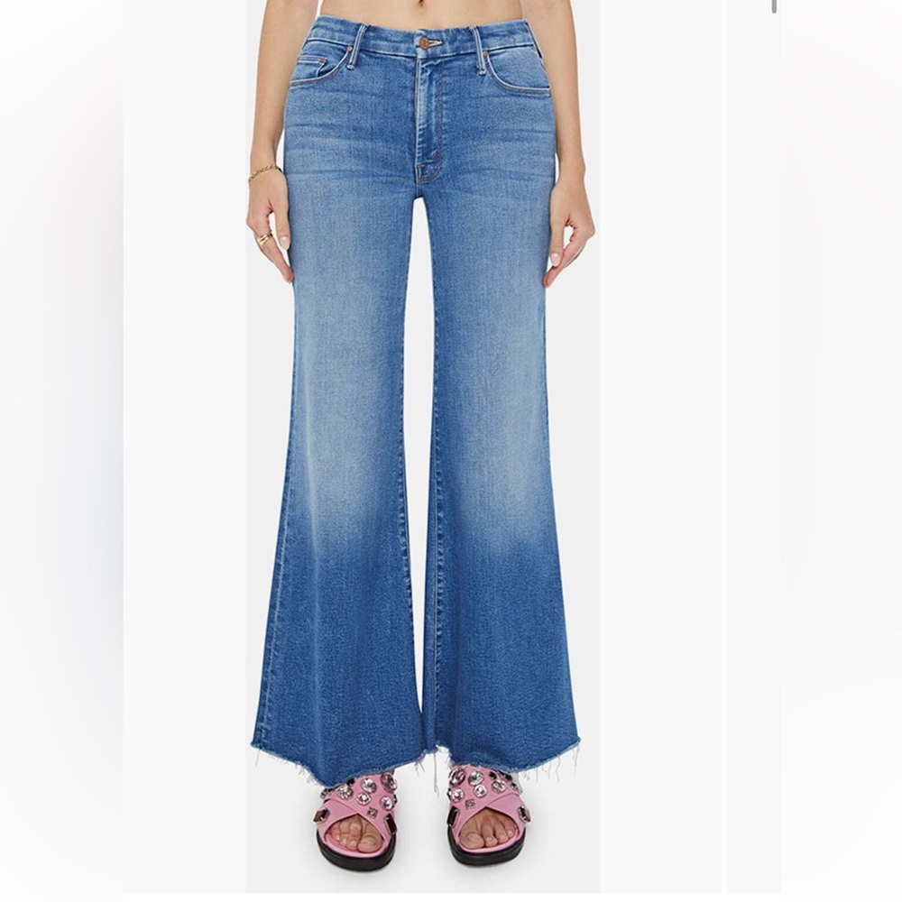 MOTHER The Roller high waist wide leg jean